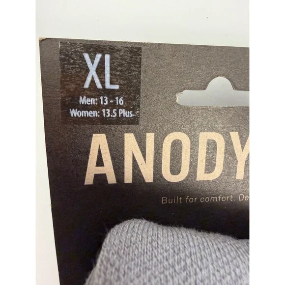 ANODYNE Premium Pure Seamless Socks XL Crew Length‎ Men 13-16 Women 13.5 White - Picture 4 of 5